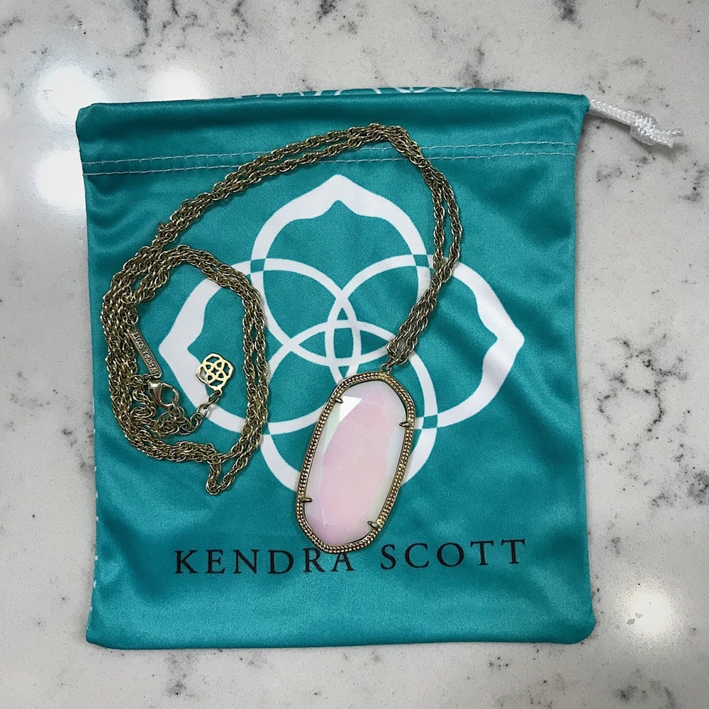 Kendra Scott iridescent ray long necklace